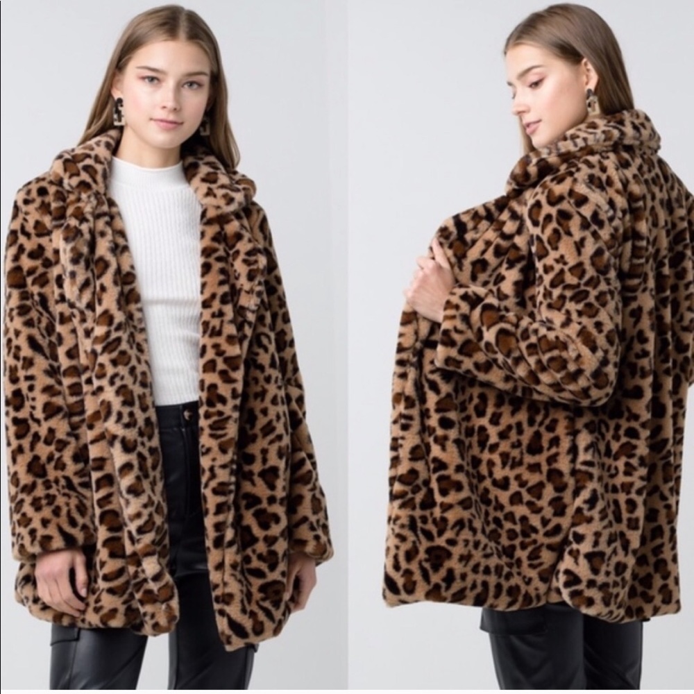 BEST SELLER 😍LEOPARD COAT- Sweater - Picture 2 of 4